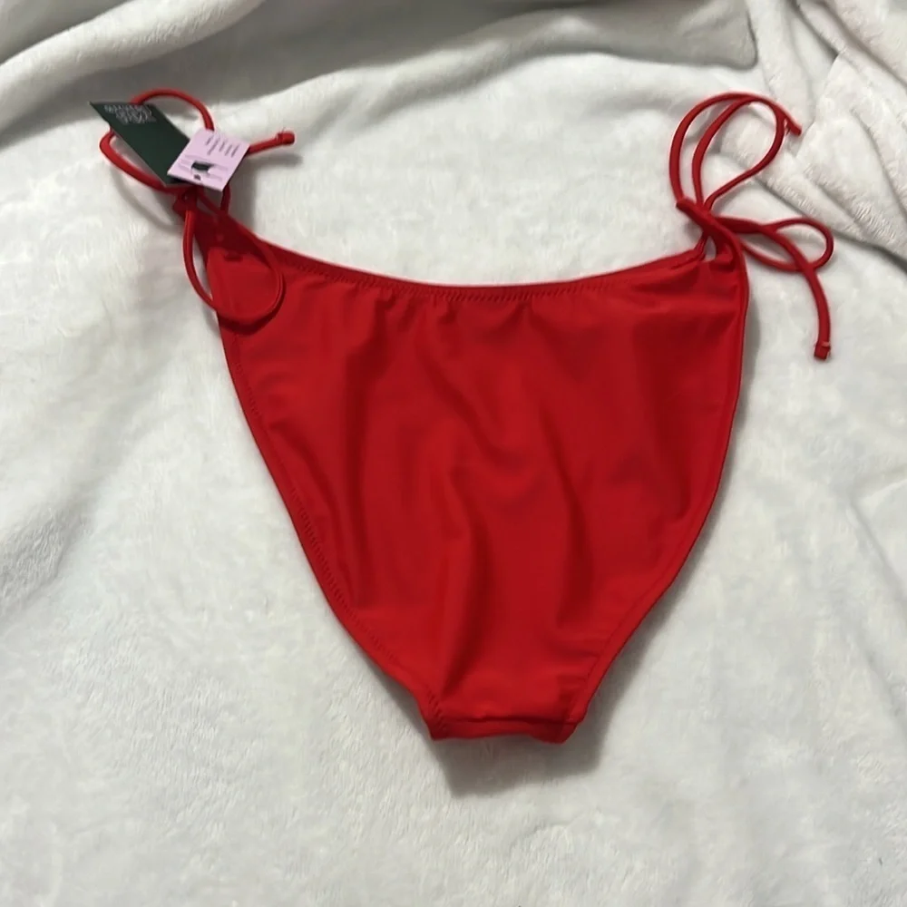 New Wild Fable Women’s Red String Bikini Bottoms Size Medium NWT
